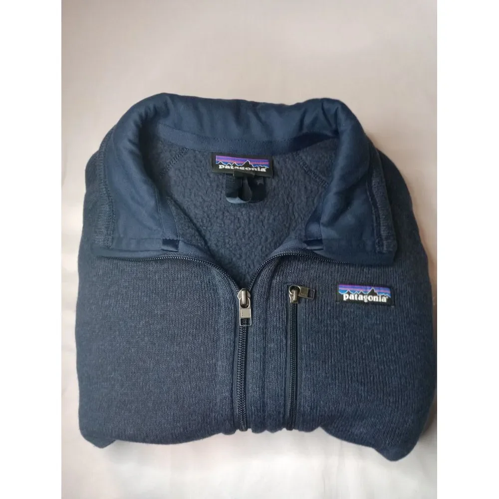 Patagonia Better Sweater Embroider XS Gray Full Zip Hiking Outdoor Sleeve Pocket
